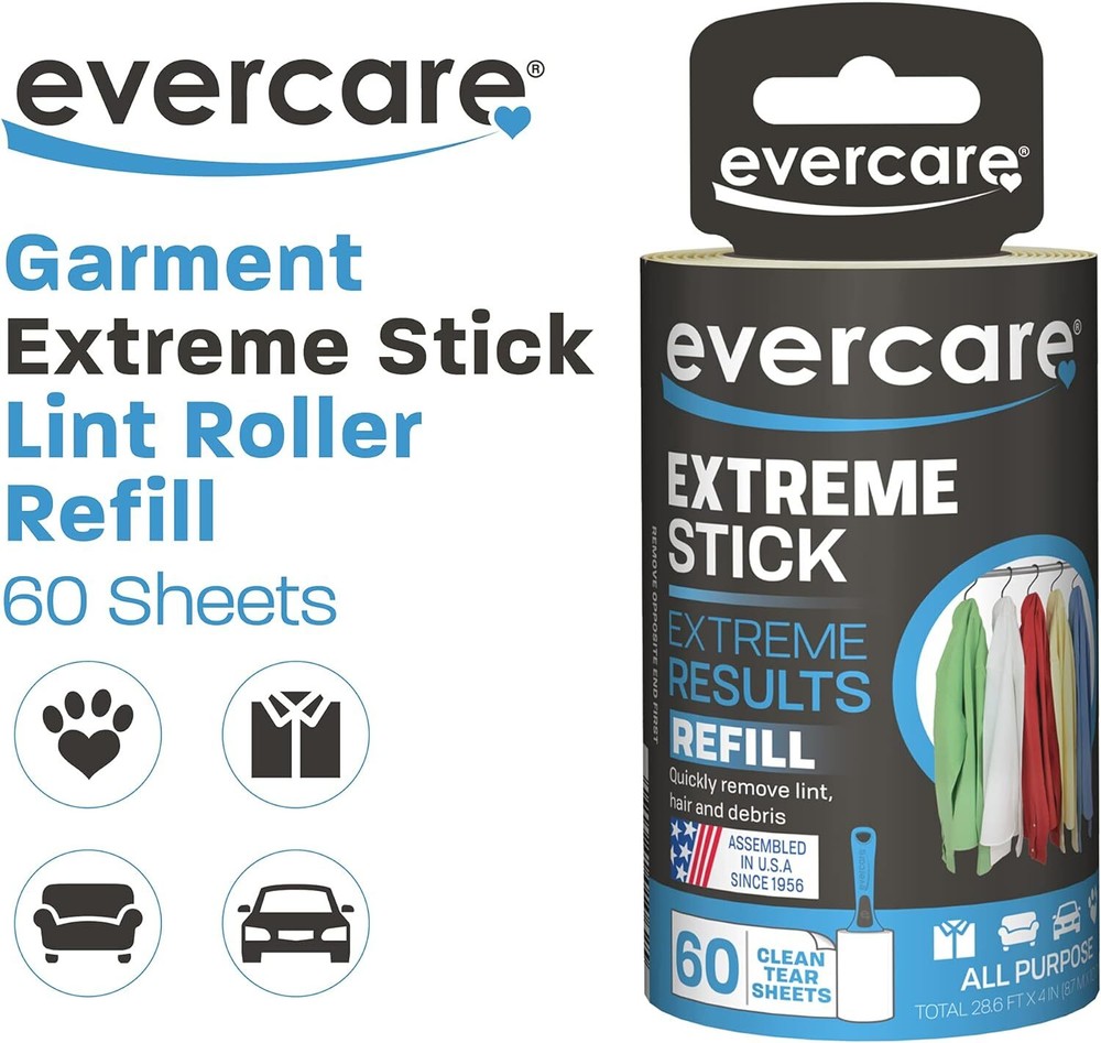 Recambio Garment Lint Roller Extreme Stick - 60 Hojas