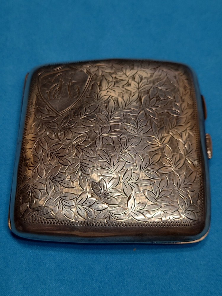 Silver Cigarette Case, 1924 , E J Trevitt & Sons , Chester