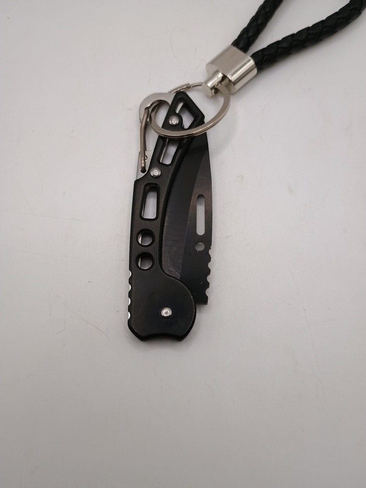 Security Safety Keychain, Alarm, Flashlight, Whistle, Folding Knife