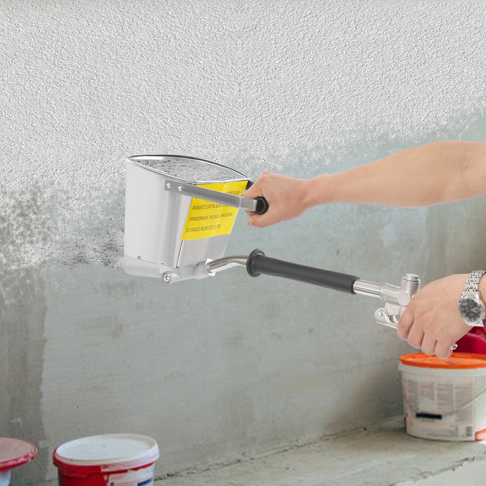 Cement Stucco Sprayer 64.58ft²/min, 4L Capacity, Durable Design