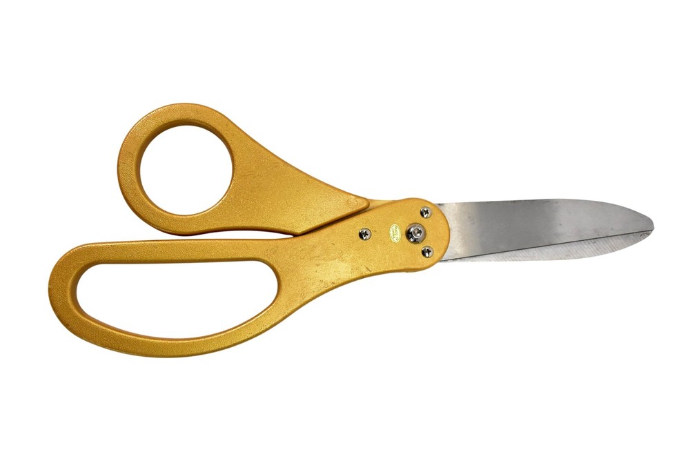 Oversized Ribbon Cuttin Scissors 20" Ceremony Ribbon Cutting Gold Handle