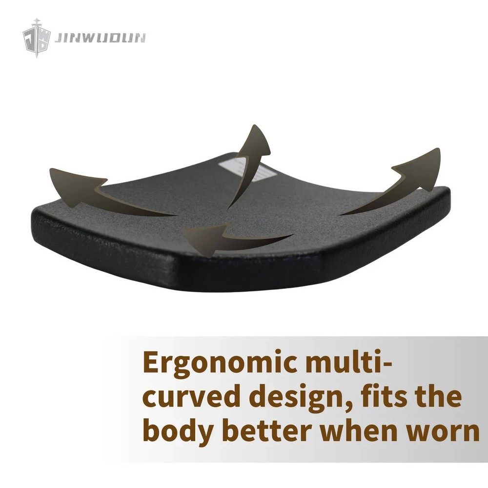 Multi-Curve Bulletproof Plate Level 3+, Ceramic Composite, Polyurea Coating