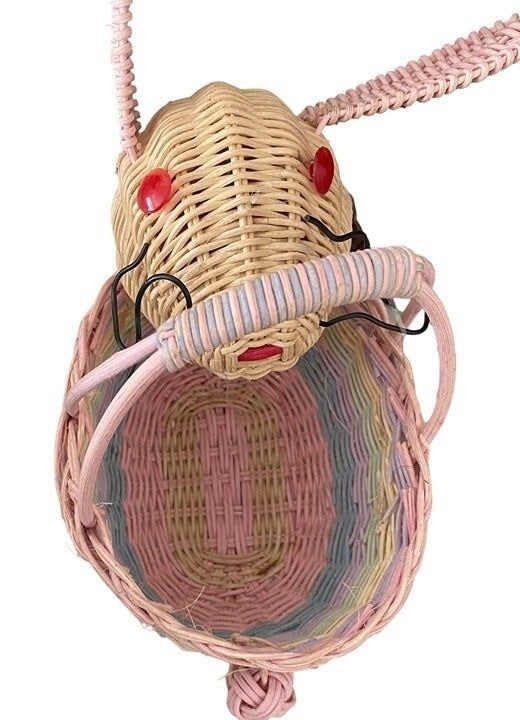 Easter Bunny Basket 7 x 4" Wicker