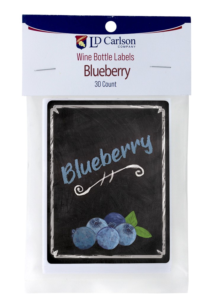 Blueberry Wine Labels 30/Pack Mist Collection