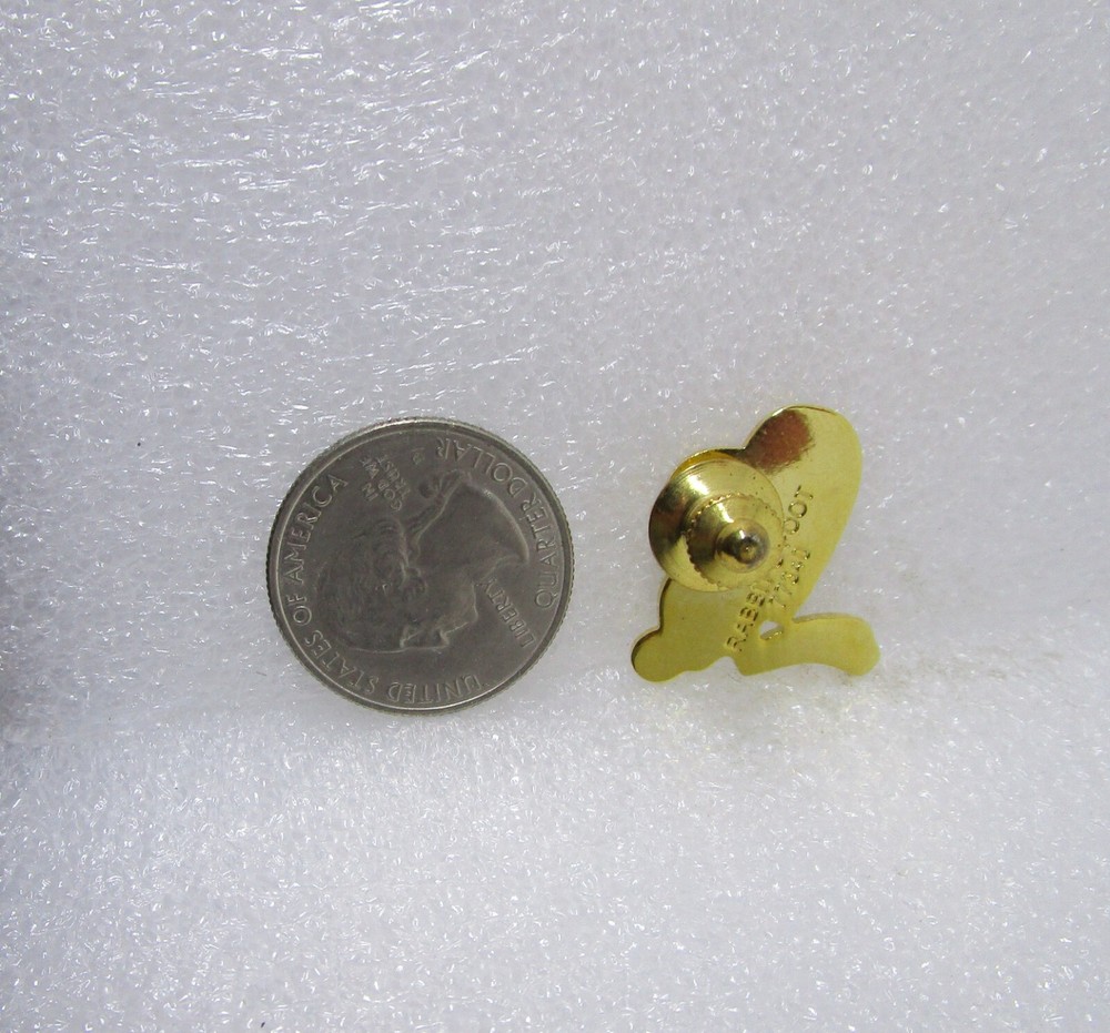 Lucky Rabbit Red Heart Pin