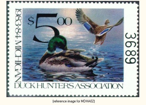 D2K Michigan Duck Hunter Assn 1983-84 $5.00