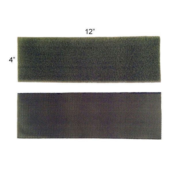 4 X 12 INCH MIL SPEC HOOK AND LOOP COMBO REPLACEMENT MATERIAL