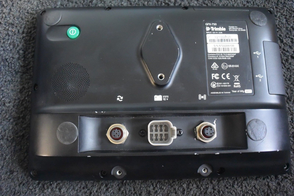 Trimble Machine Grade Control Panel Model GFX-750 P/N: 121000-05