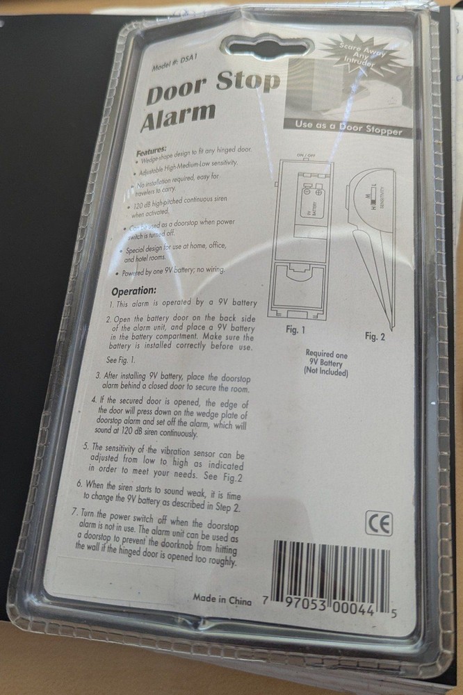 Door stop alarm 120db