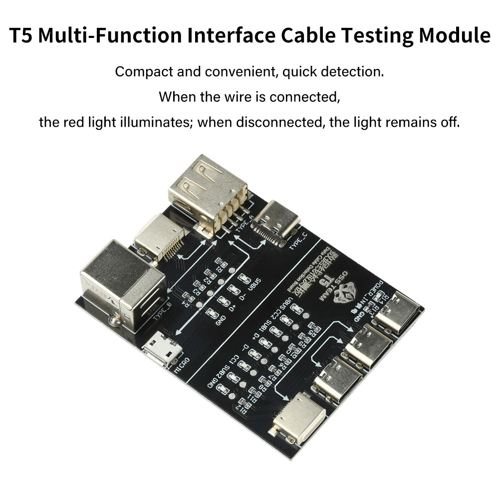 Multi-Interface Cable Testing Module Data Cable Test Board Anomaly Rapid Detect