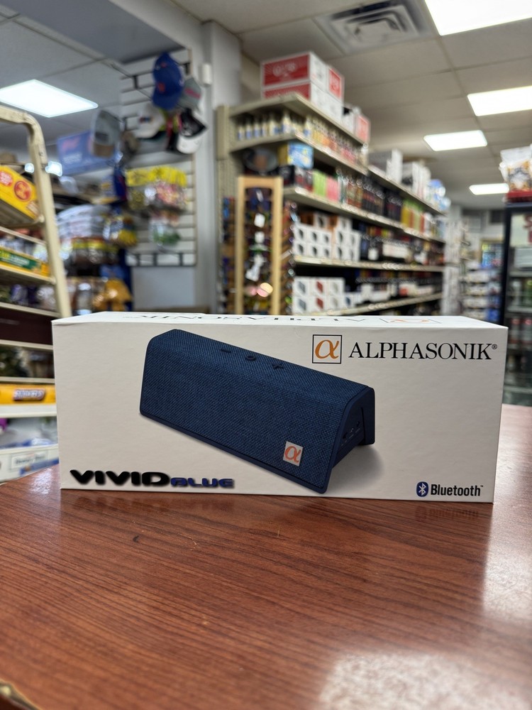 Alphasonik VIVID Wireless Bluetooth Portable Speaker (Blue)