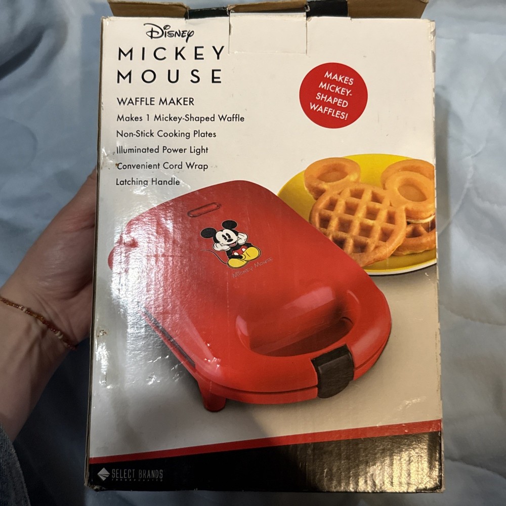 Disney Mickey Mouse Waffle Maker Open Box