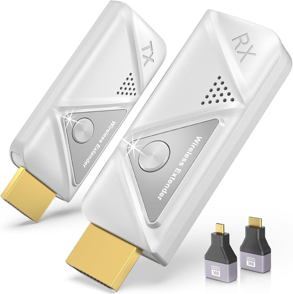 Wireless HDMI Transmitter and Receiver 328FT/100M,4K Decode 1080P Output Wireles