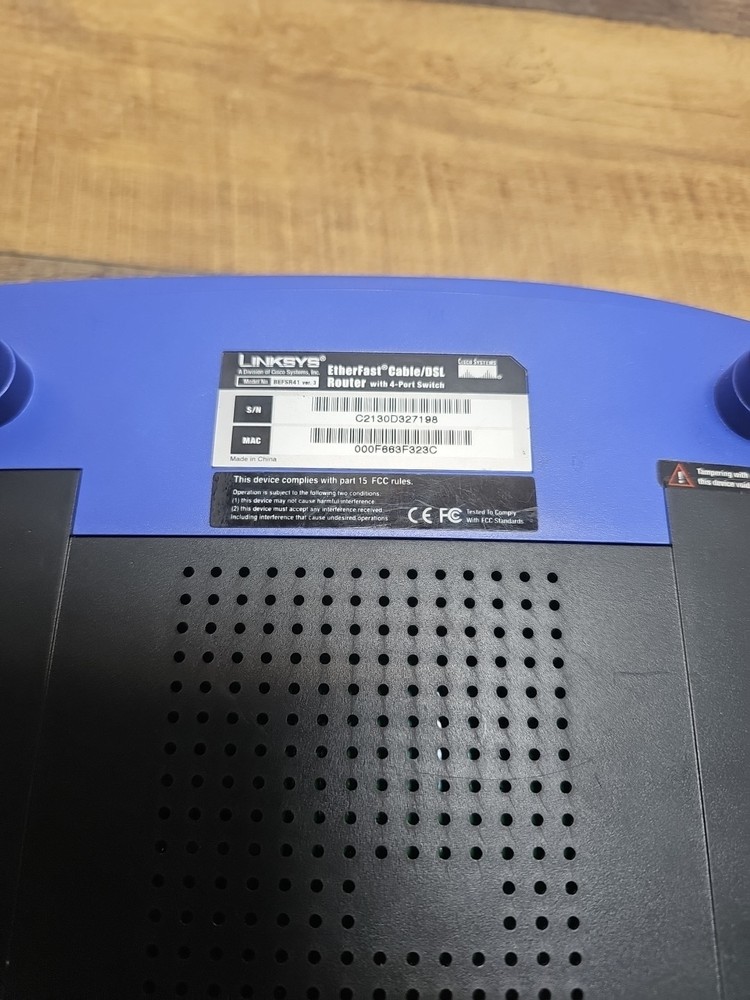 Linksys Etherfast Cable DSL Router