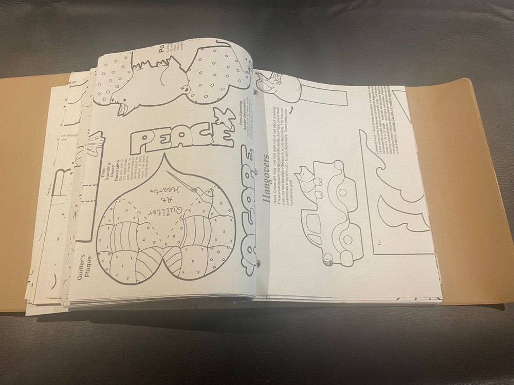 Woodworking & Scroll Saw Pattern Club Binder Large Size Patterns 1990