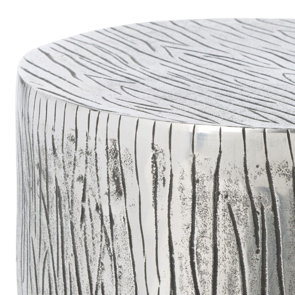 SAFAVIEH Forrest Metal Table Stool | Silver |