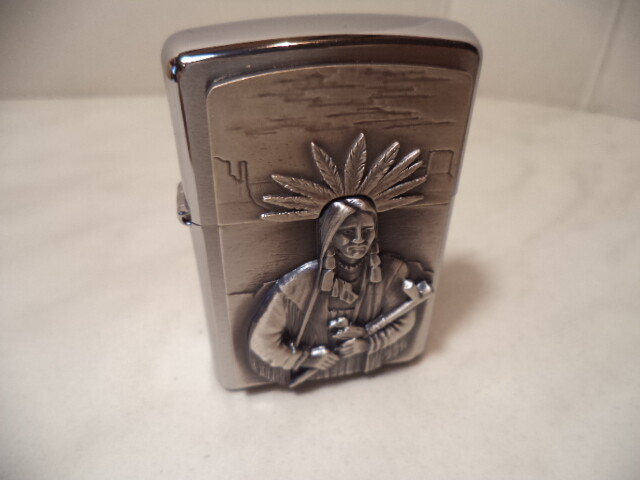 ZIPPO LIGHTER INDIANS SERIES PLATE NEW 1