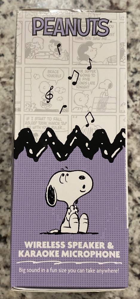 Snoopy Peanuts Wireless Speaker And Karaoke Microphone
