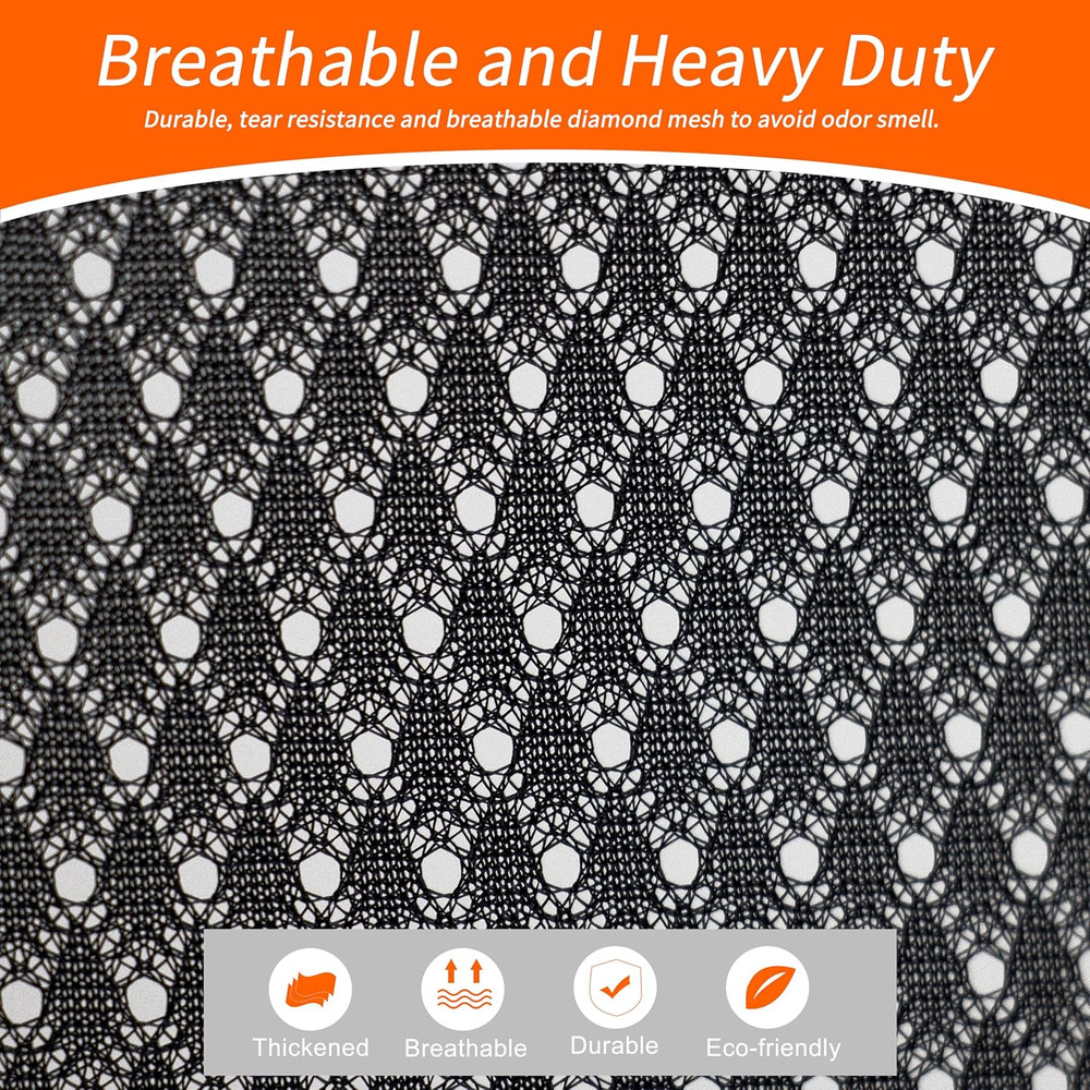 Extra Heavy Duty Large Diamond Mesh Laundry Bags with Drawstring Closure & ID Ta