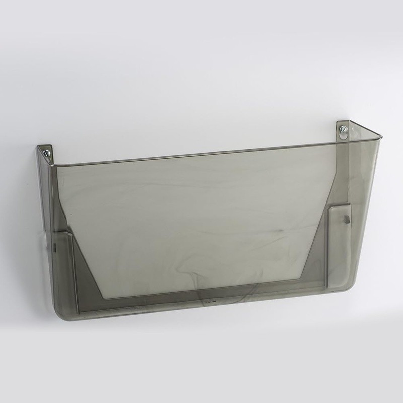 Wall Mount Plastic File Organizer Storage Rack Letters Documents Clear Design US