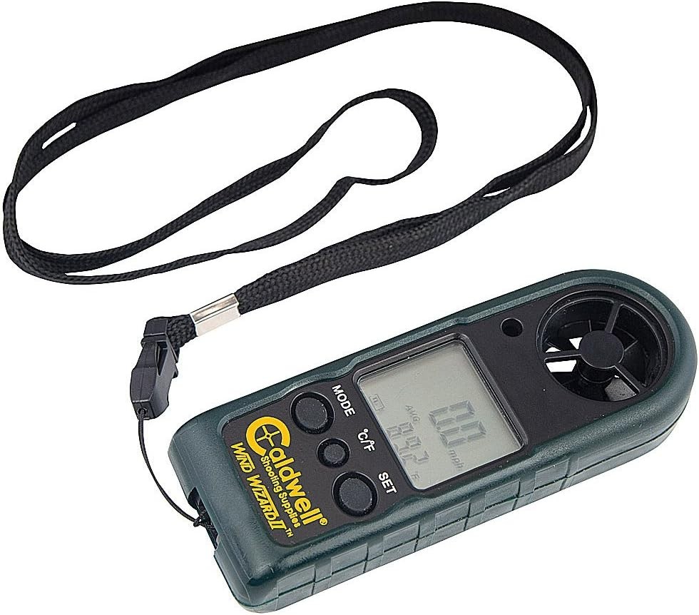 Durable Wind Wizard II Wind Meter with Multiple Readings - Perfect for Shooting