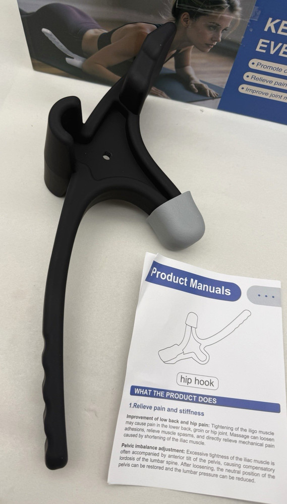 Psoas Release Tool Hip Hook Adjustable Hip Flexor Trigger Point Massage Tool...