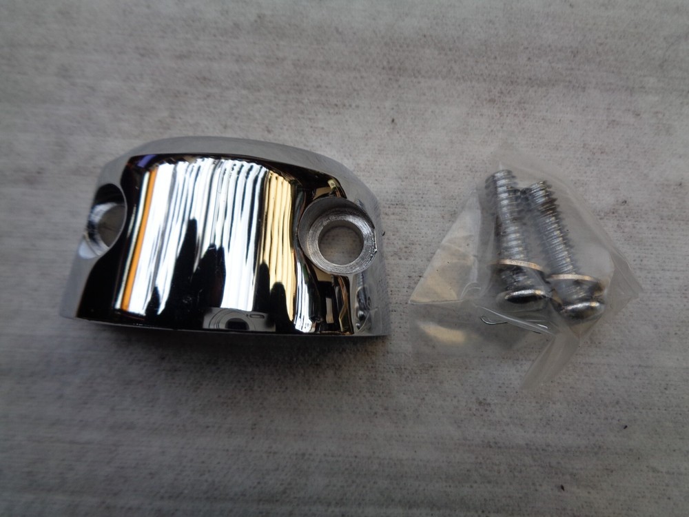 Chrome Smooth Handlebar Mounting Clamp Harley-Davidson 1996 & Up Use With CCI