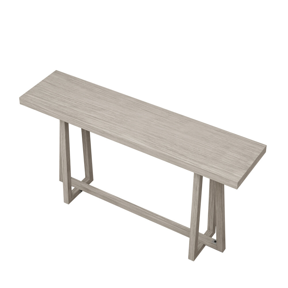 60'' Multi-Purpose Console Table - Weatherproof & 220LBS Capacity (Woodgrain)