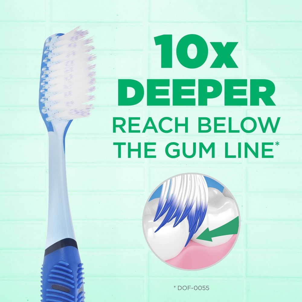 GUM Technique Deep Clean Toothbrush - Full Head - Soft Toothbrushes for