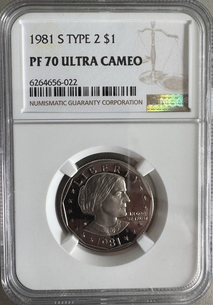 Susan B Anthony Proof Set Collection NGC