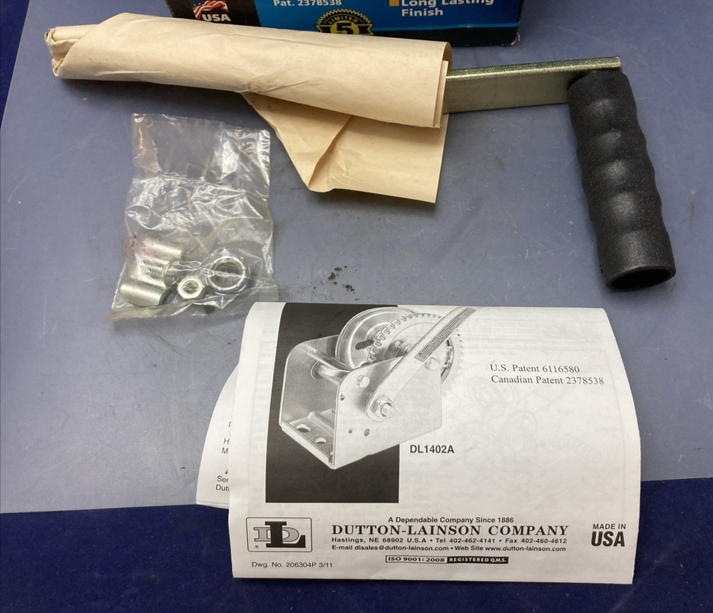 NEW GENUINE DUTTON-LAINSON 1402A Pulling Winch, 1400 lb Pull, 1/4'' Dia