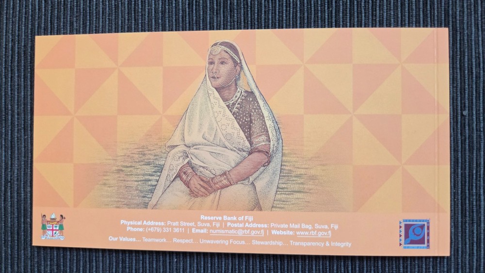 FIJI $50 Dollars 2026 First Prefix AA UNC Polymer Banknote Folder