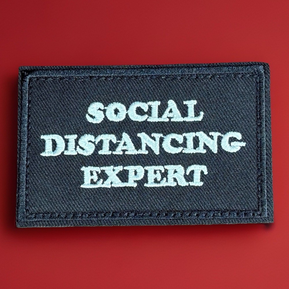 Tactical Hook And Loop Morale Patch “Social Distancing Expert”