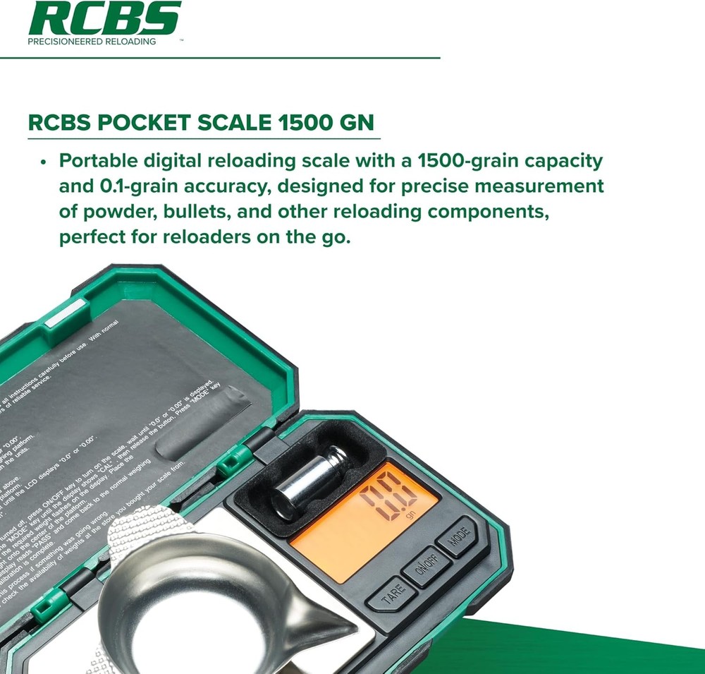 RCBS 1500 Grain Pocket Scale_98914, Green