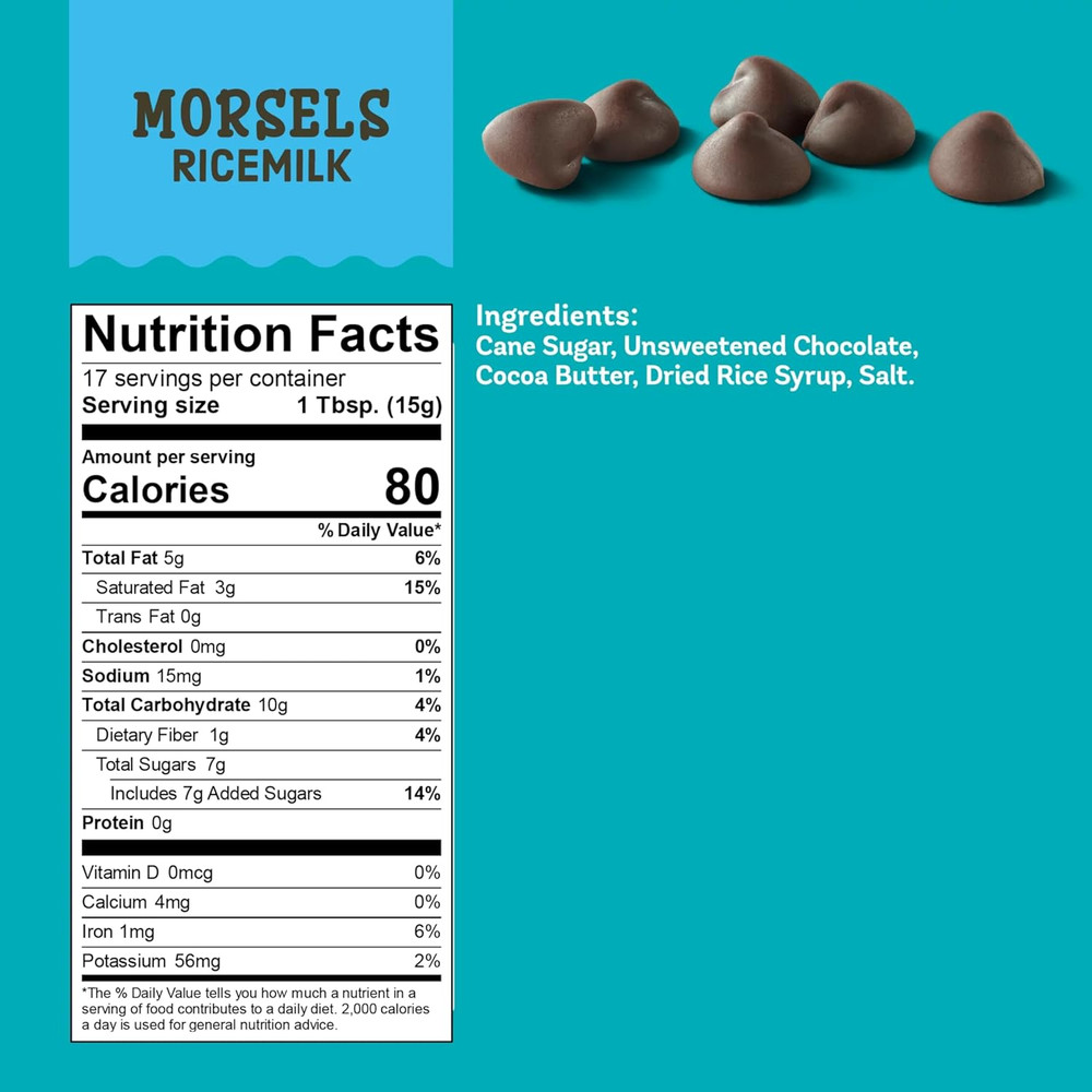 Ricemilk Baking Morsels, 9 Oz Bag