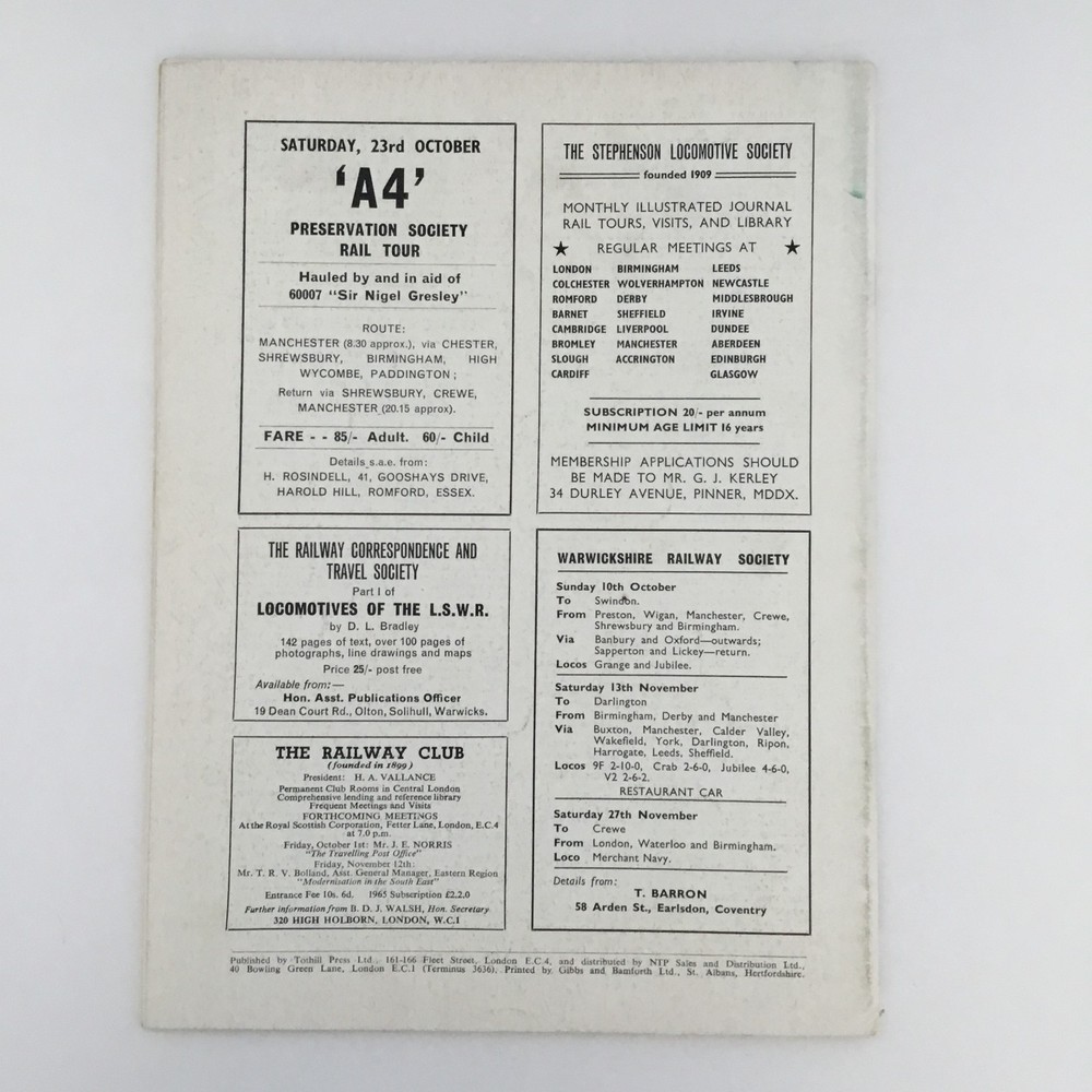 Railway Magazine October 1965