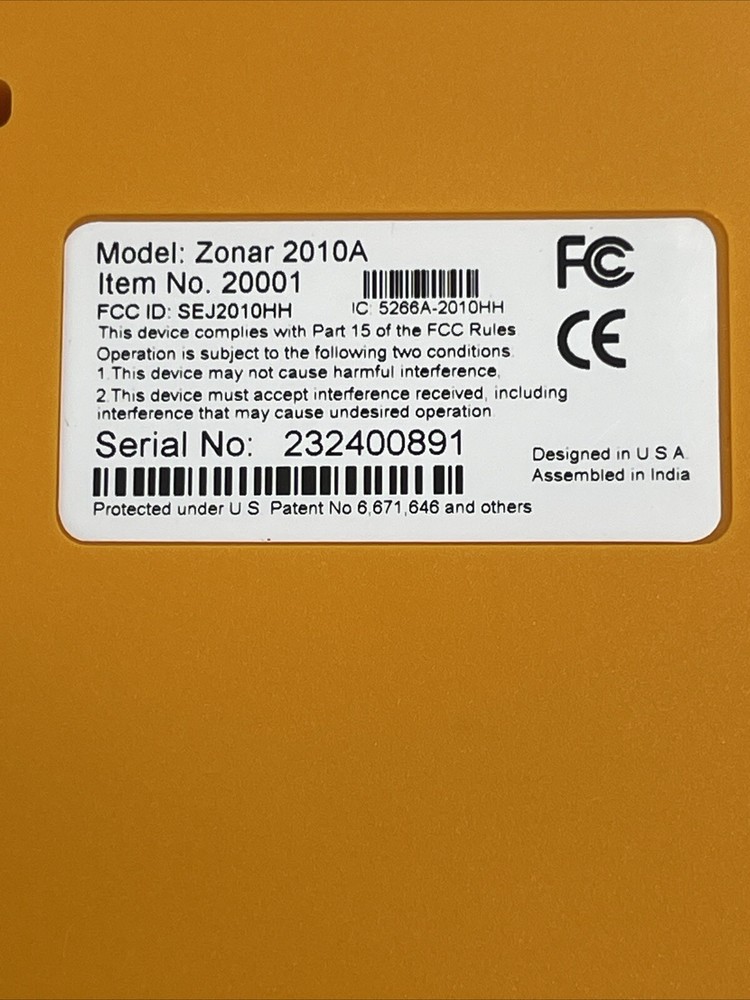 Zonar 2010A Handheld Digital Electronic Inspection Report Device