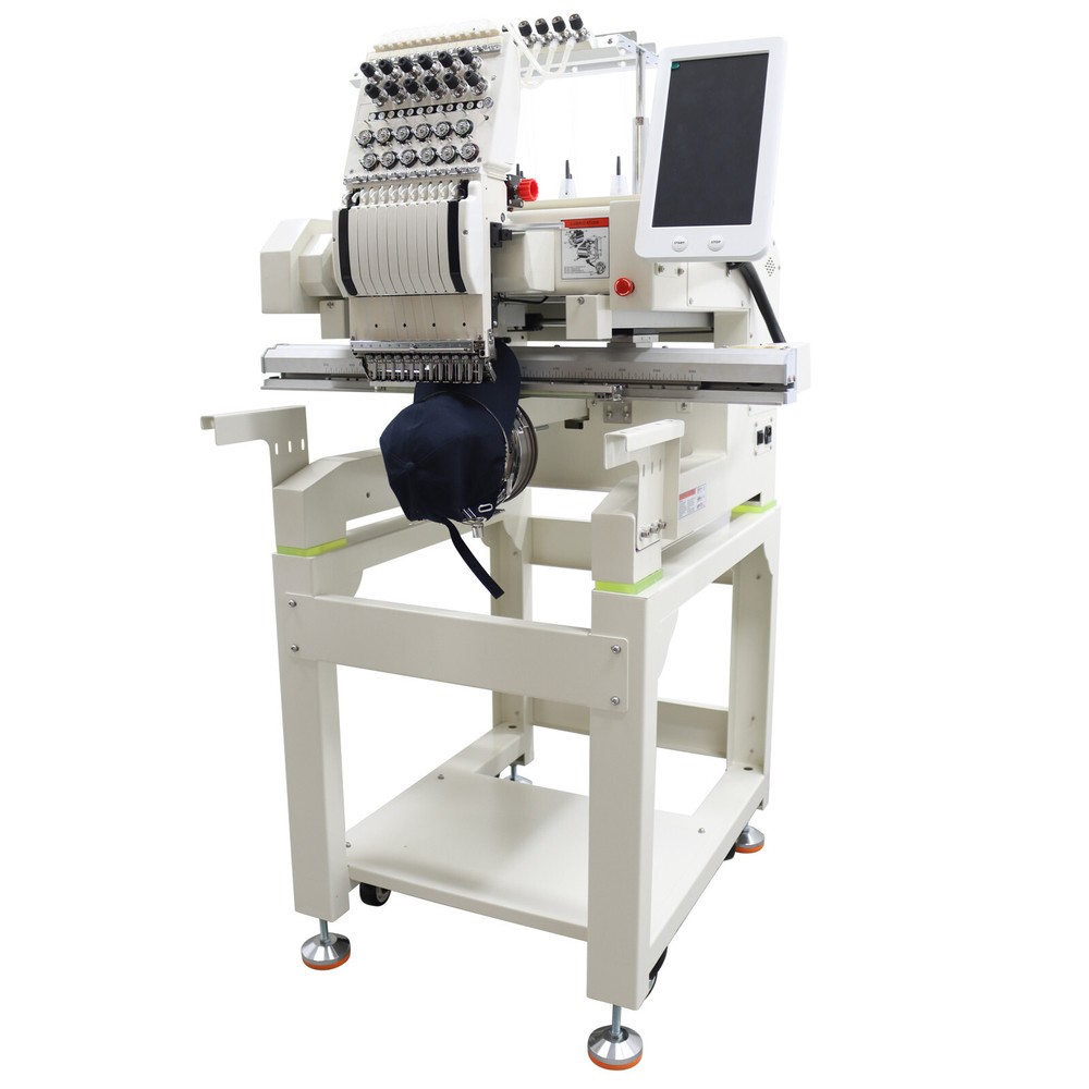 Single-head 12 Neddles Clothes Hat Embroidery Machine Computerized Embroidery