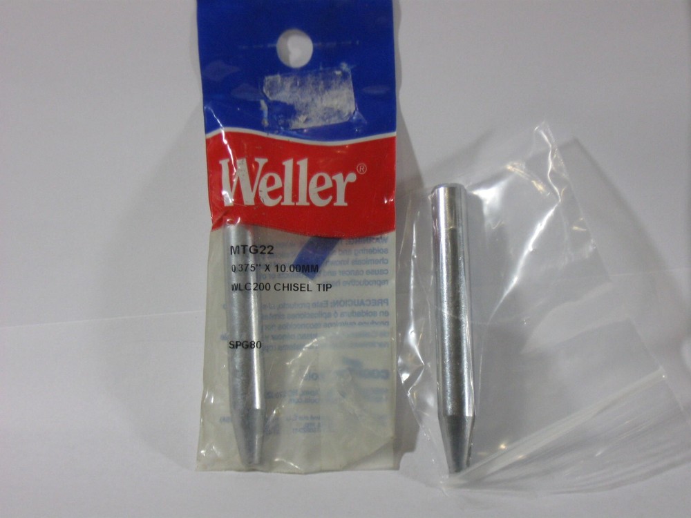 Stained Glass Tools: 2 PC WELLER CHISEL SOLDERING TIPS