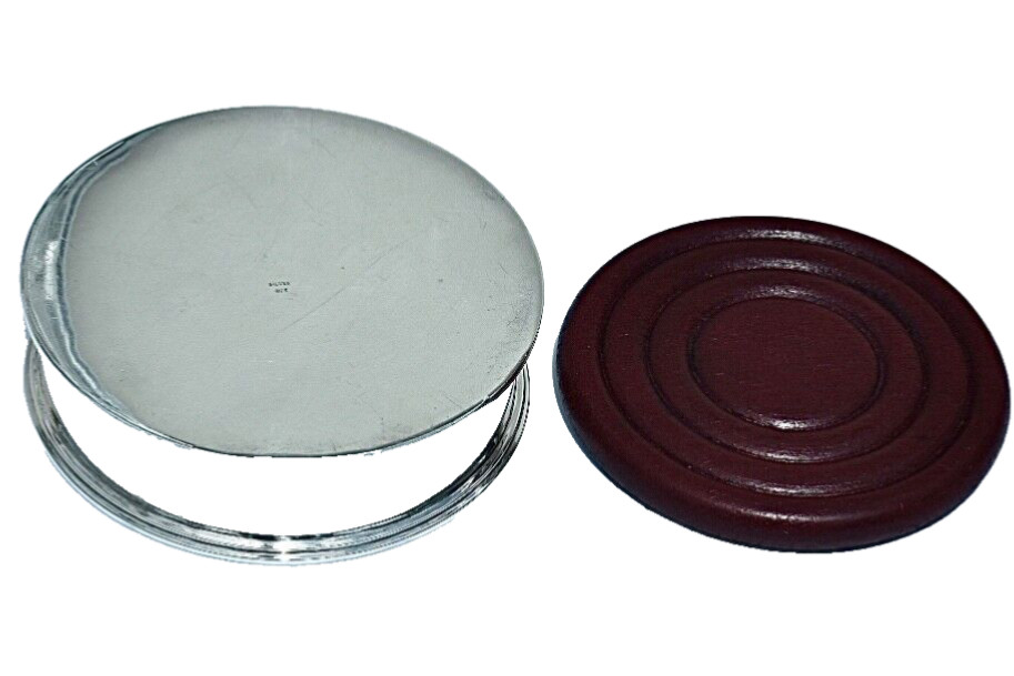 Superior Large & Very Heavy Solid Silver 925 Champagne/Wine Bottle Coaster, 266g