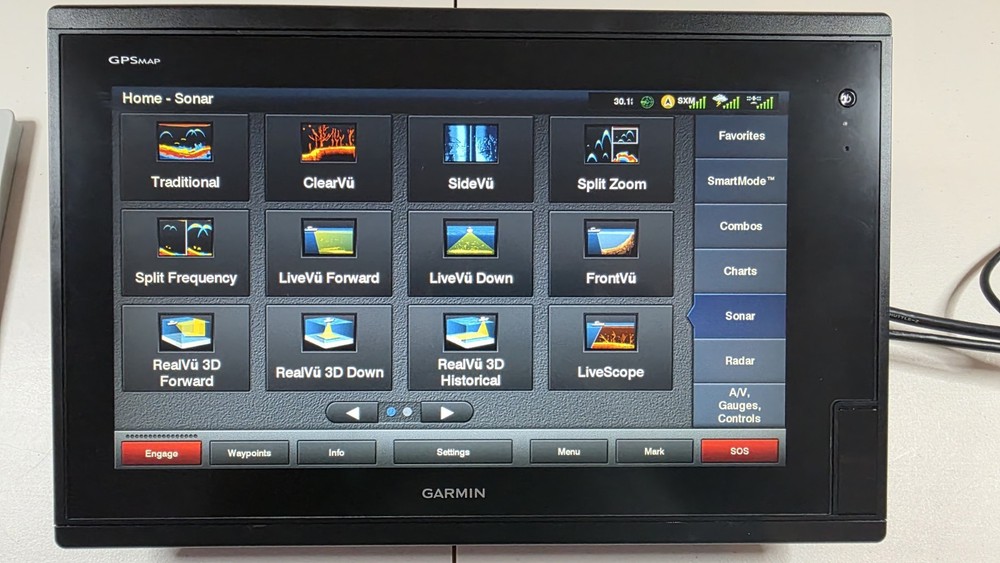 Garmin GPSMAP 7616 16" Marine Chartplotter GPS Fishfinder – Excellent Condition:
