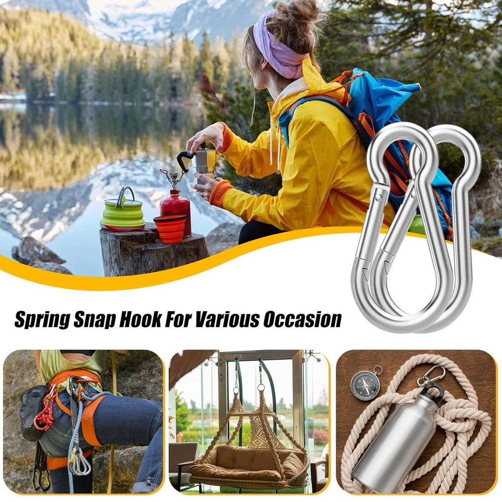 100PCS M8 Snap Hooks - 5/16" Heavy Duty for Ultimate Reliability