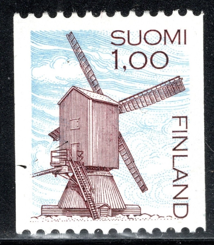 Finland Stamp Scott #642, 1m, Windmill, MLH