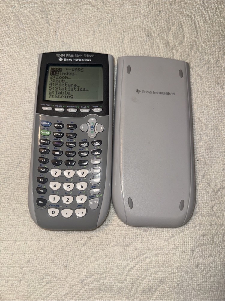 Texas Instruments TI-84 Plus Silver Edition Graphing Calculator Tested & Works