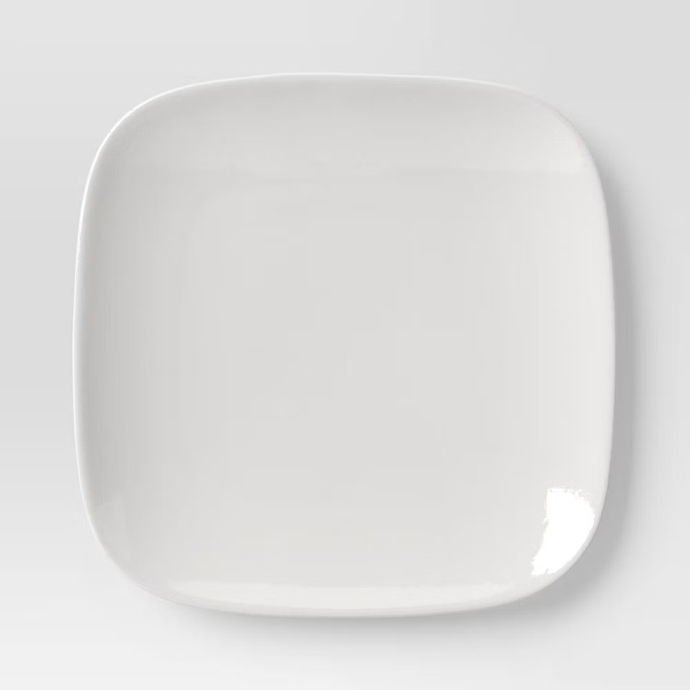12pc New Poreclain Square Coupe Dinnerware Set - Threshold