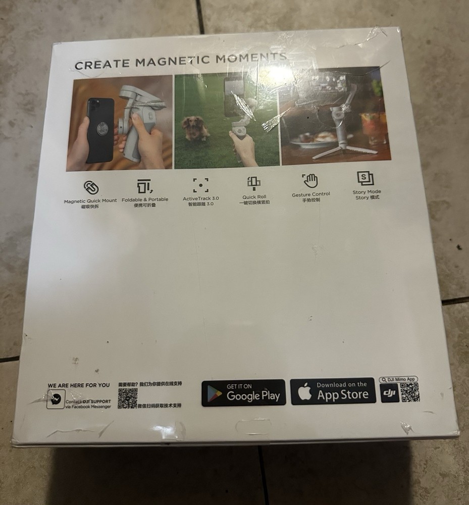 DJI OM 4 Handheld Foldable Gimbal 3-Axis Stabilizer Sealed NEW