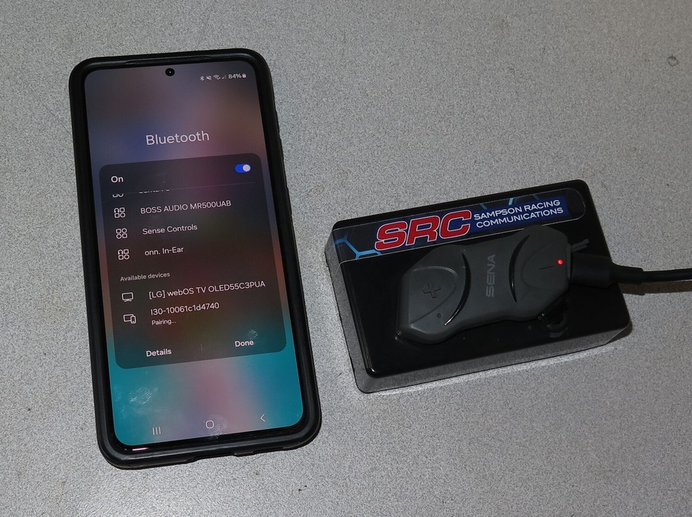 Sampson Racing SRC Bluetooth Communication Module - SENA SMH-10R