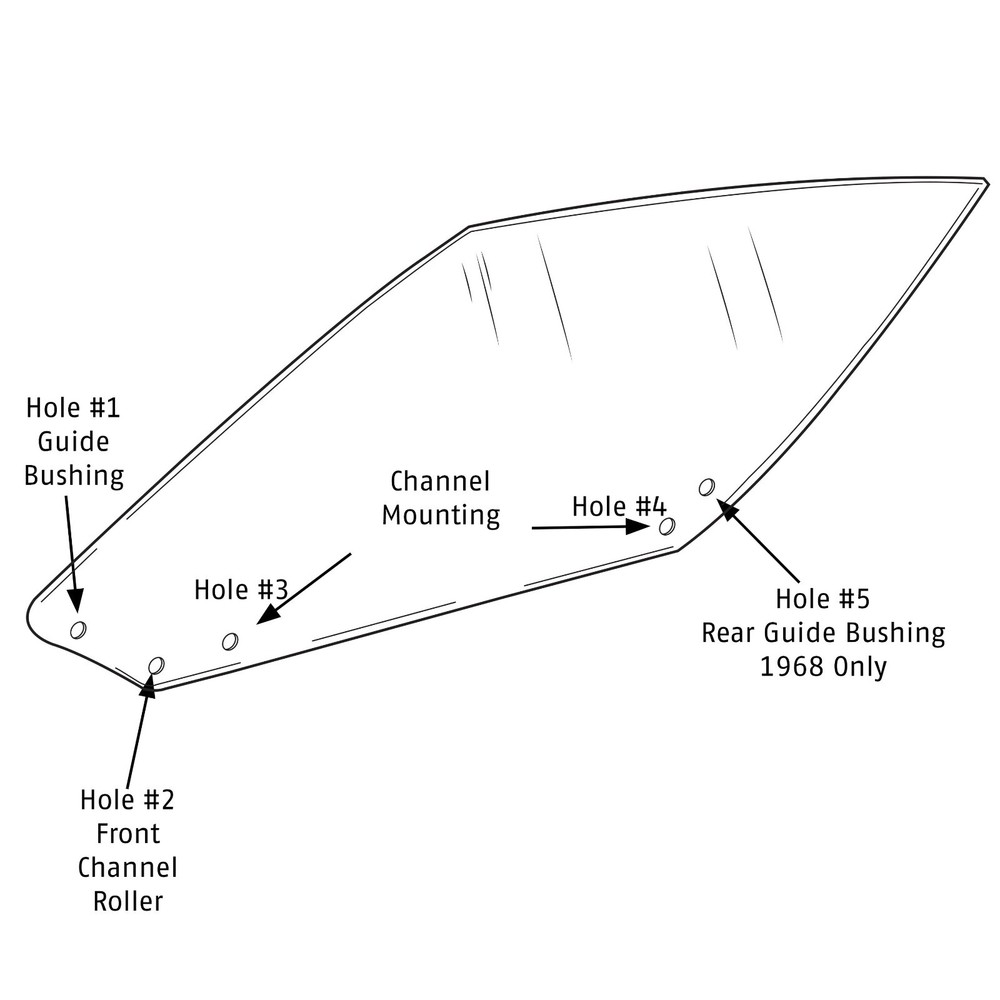 Window Regulator Roller For 1968-1982 Corvette