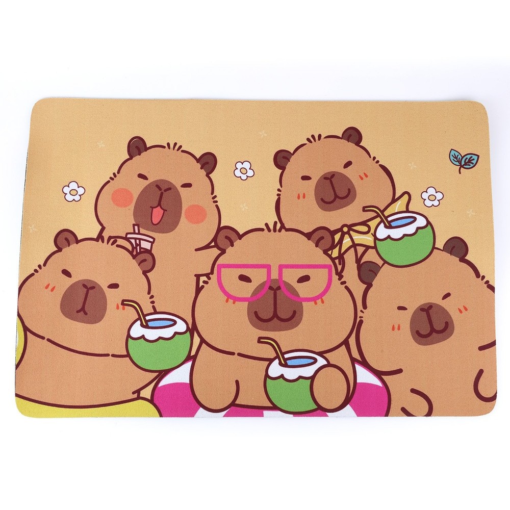 Cute Capybara Absorbent Soft Quick-Drying Non-Slip Floor Mat Pattern Optional