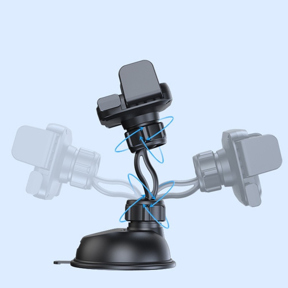 Car Phone Stand with Secure Grip Adjustable Dashboard Holder for Mobile Devices